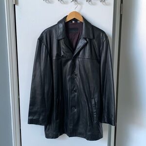 Men's Leather Blazer Style Jacket